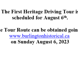 Heritage Driving Tour: August 6, 2023