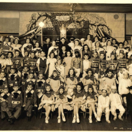 Student participants in Maplehurst School Pageant, 1938