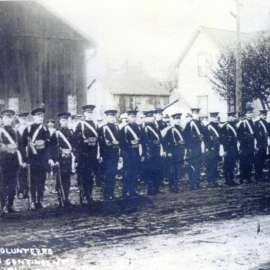 The first Canadian contingent, Burlington Volunteers, 17 August 1914
